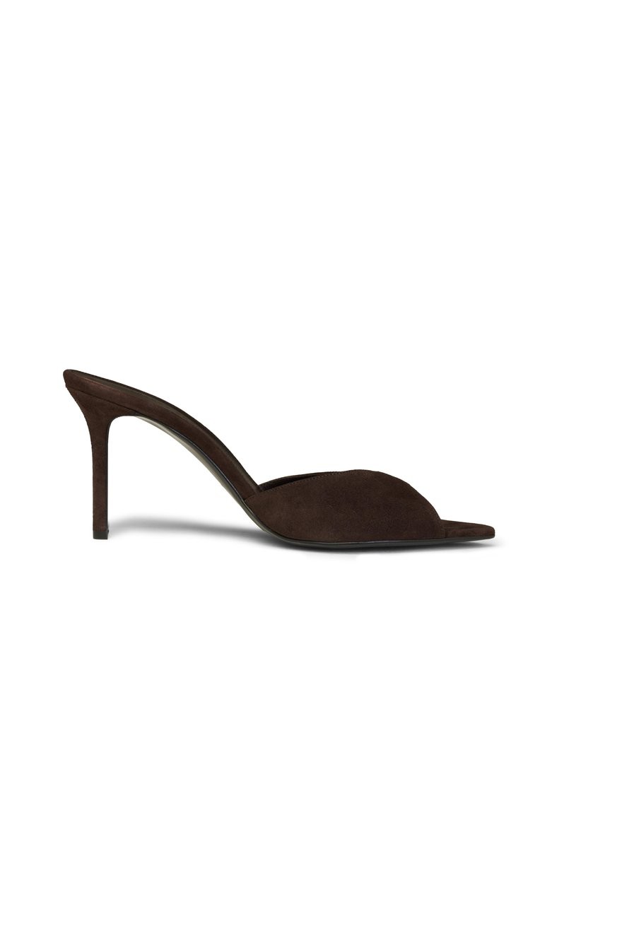 Suede Slipper Heels