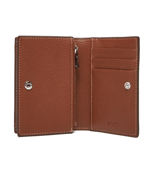Boss Black Anett Small Brown Leather Wallet