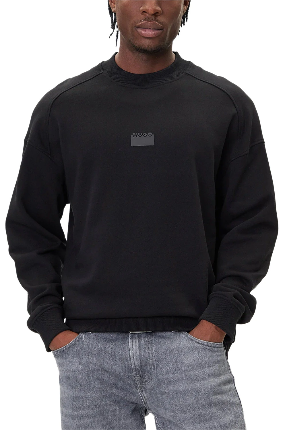 Hugo Red Delastcrew Black Sweatshirt 10273008