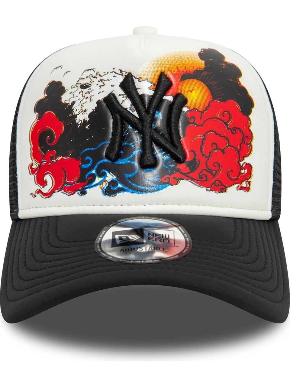 MLB Graphic Trucker Neyyan White Black 