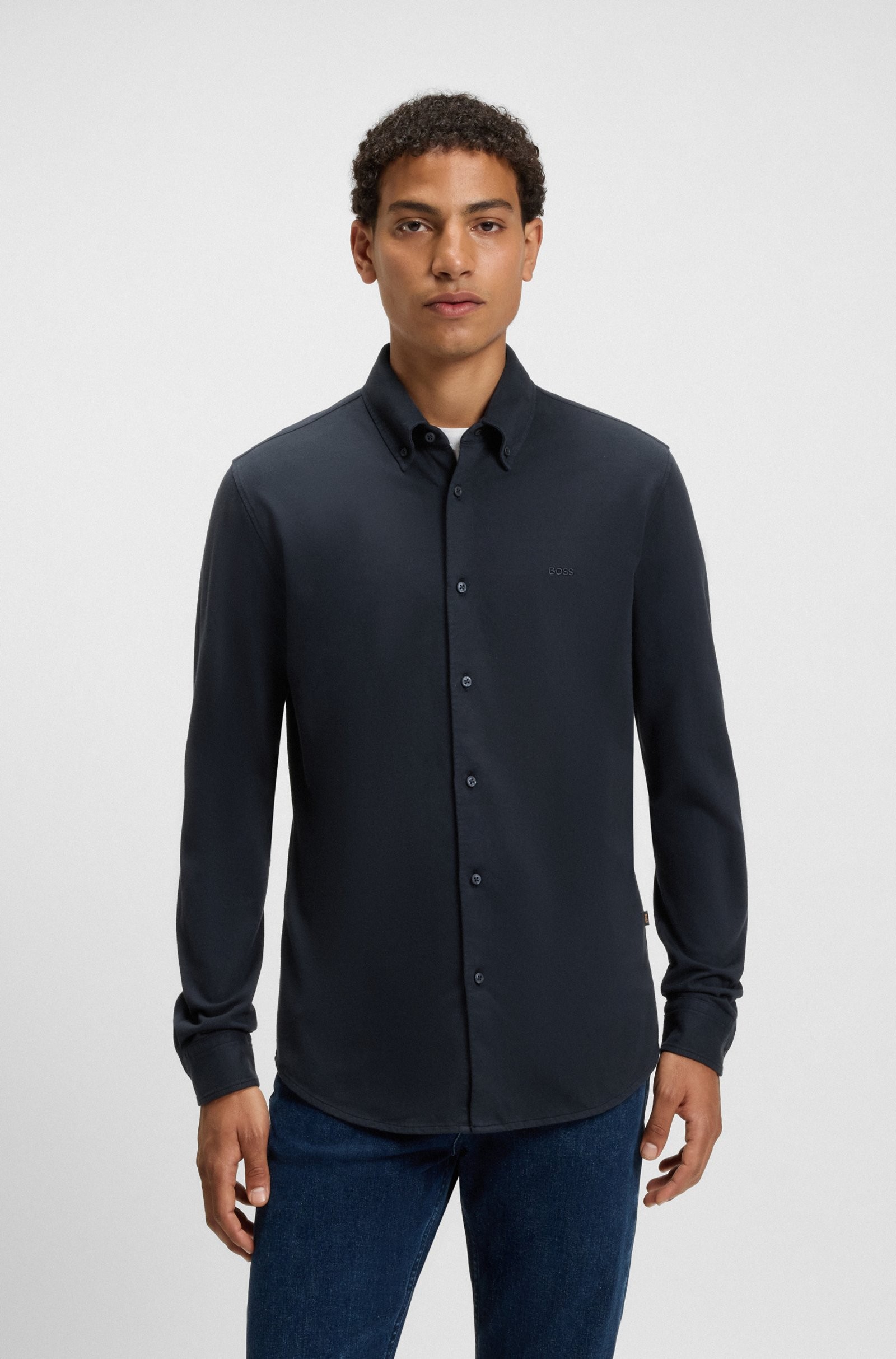 Boss Orange My Jersey Dark Blue Shirt 50543089
