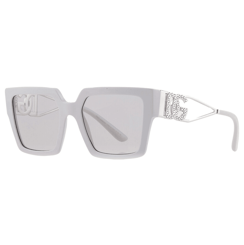 Light Grey Square Metal Sunglasses