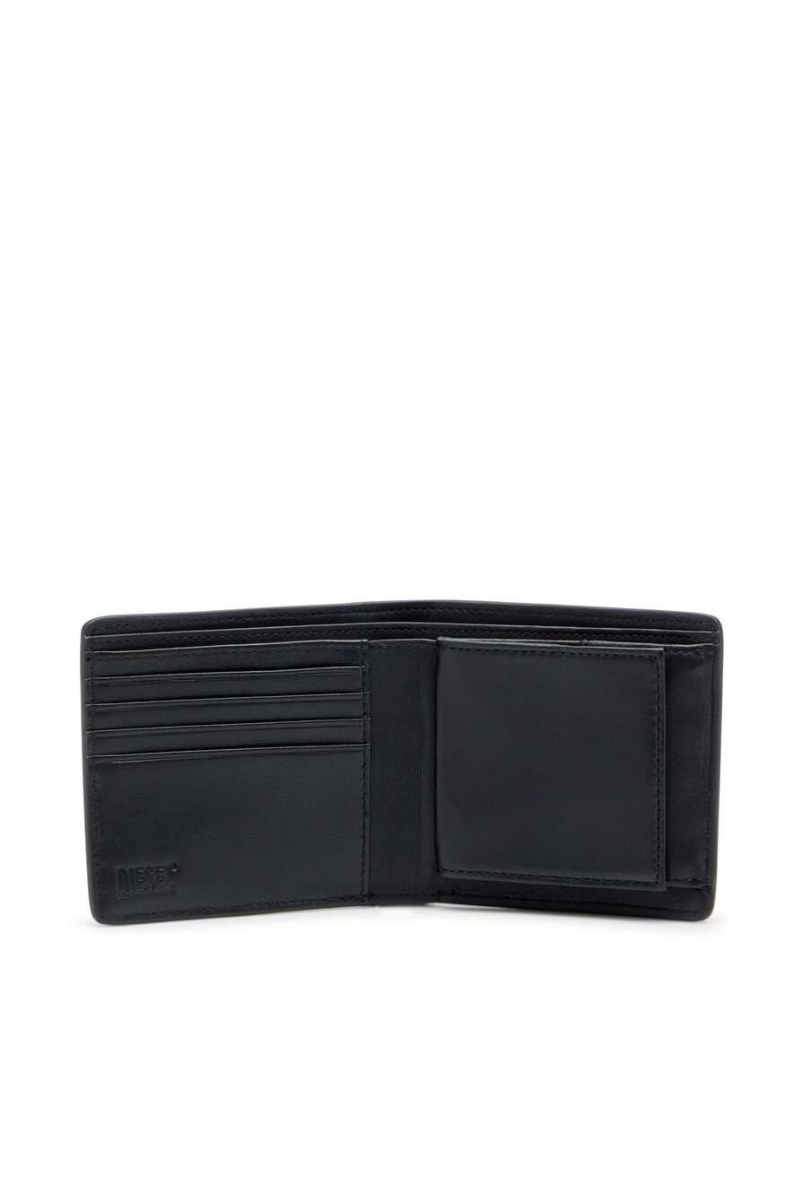 Biscto Bi-Fold Coin S 3D Black Wallet  