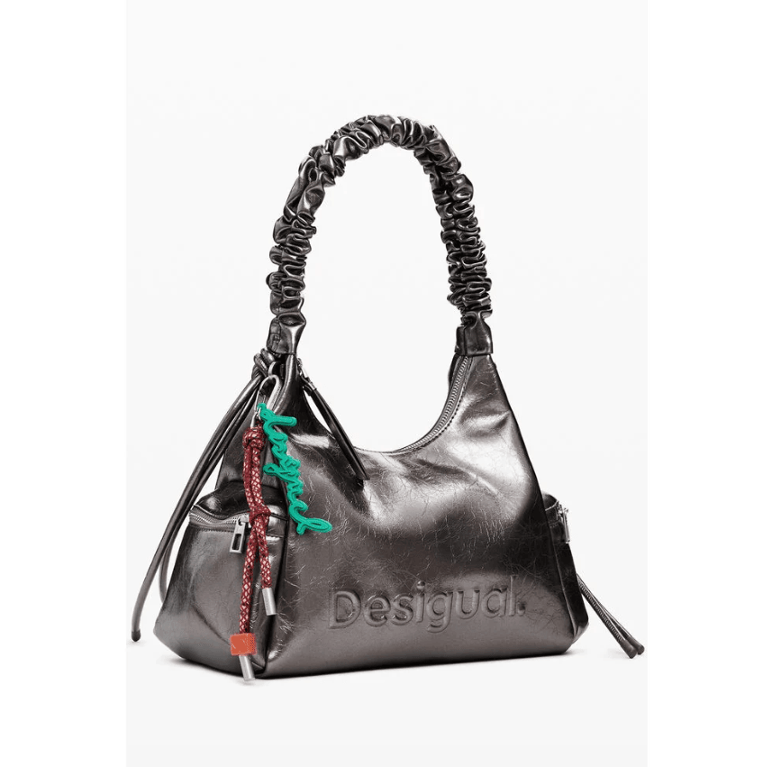 Half Logo Montville Dark Silver Shoulder Bag