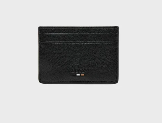 Boss Black Ray S Black Leather Cardholder 1026321601 