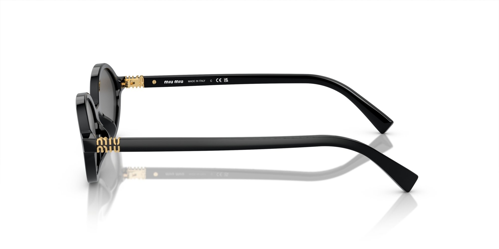 Black Acetate Sunglasses 0MU 04ZS1AB5S050