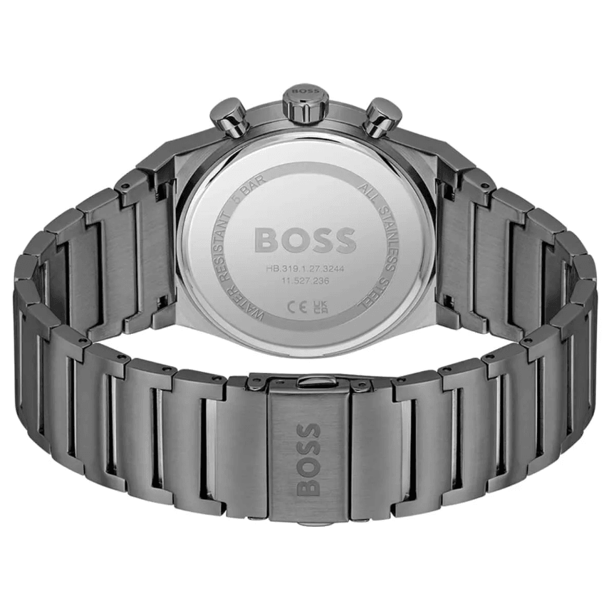 Candor Chronograph Dark Grey Stainless Steel Men's Watch HB1514223