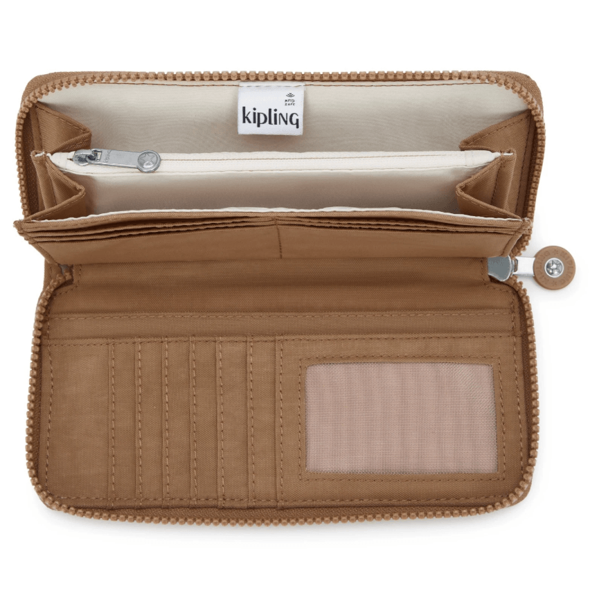 Money World Large Wallet with Card Slots Early Tan Beige  KPKI54117CN1