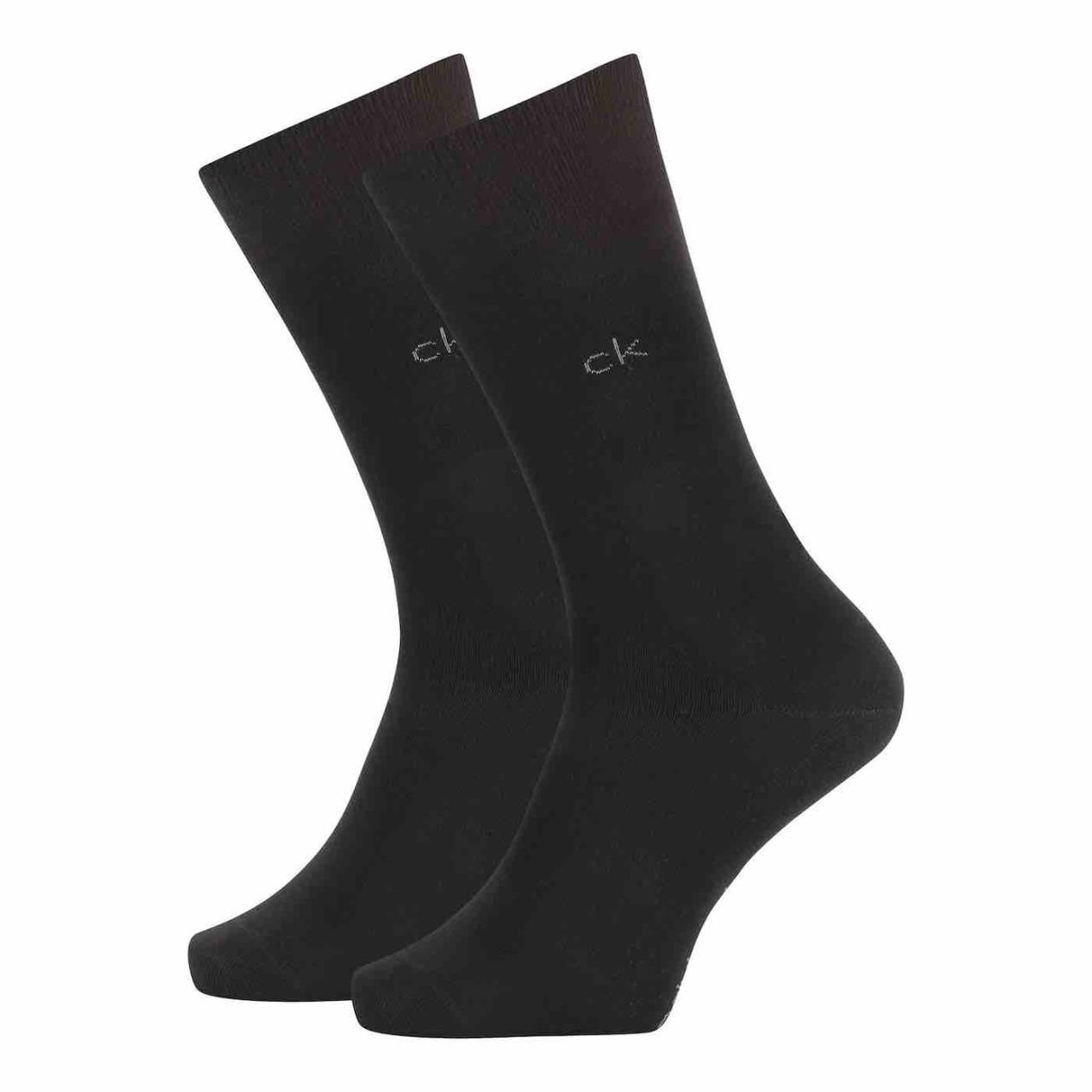 FLAT KNIT COTTON BLACK - 2 PACK