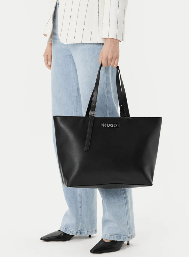 Hugo Red Mel Black Leather Shoulder Bag 50541884 
