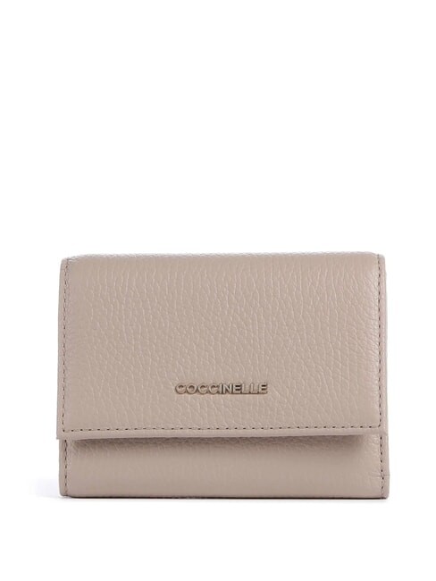 Metallic Soft Rosette Leather Wallet E2MW511F001