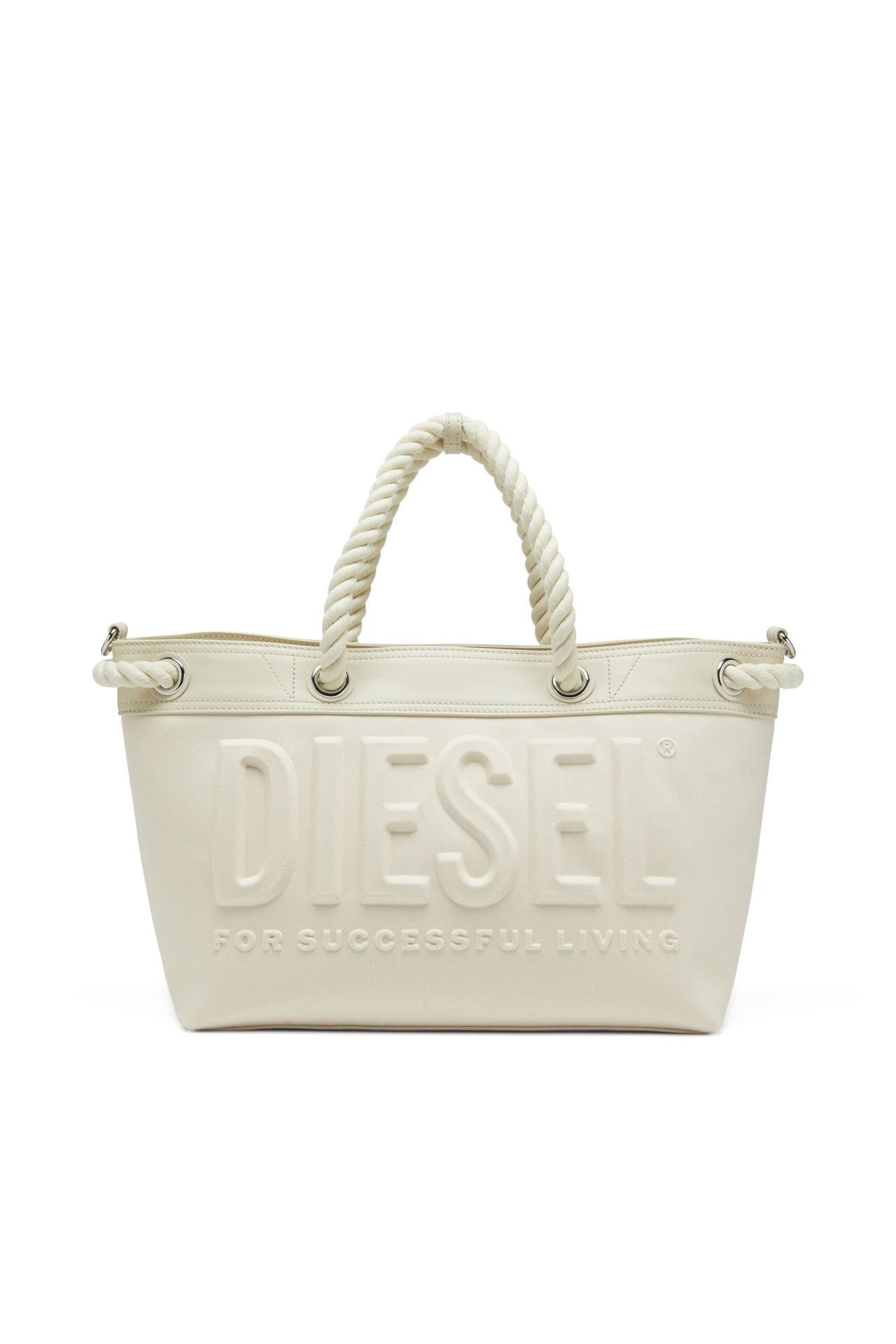 DIESEL ROPE TOTE M SHOPPING OFFWHITE UNI