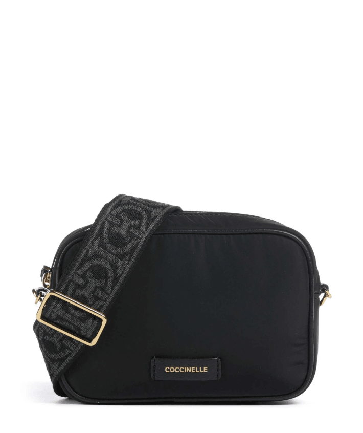 Tebe Nylon Puffy Black Crossbody Bag E5 SWG 55 I1 01 