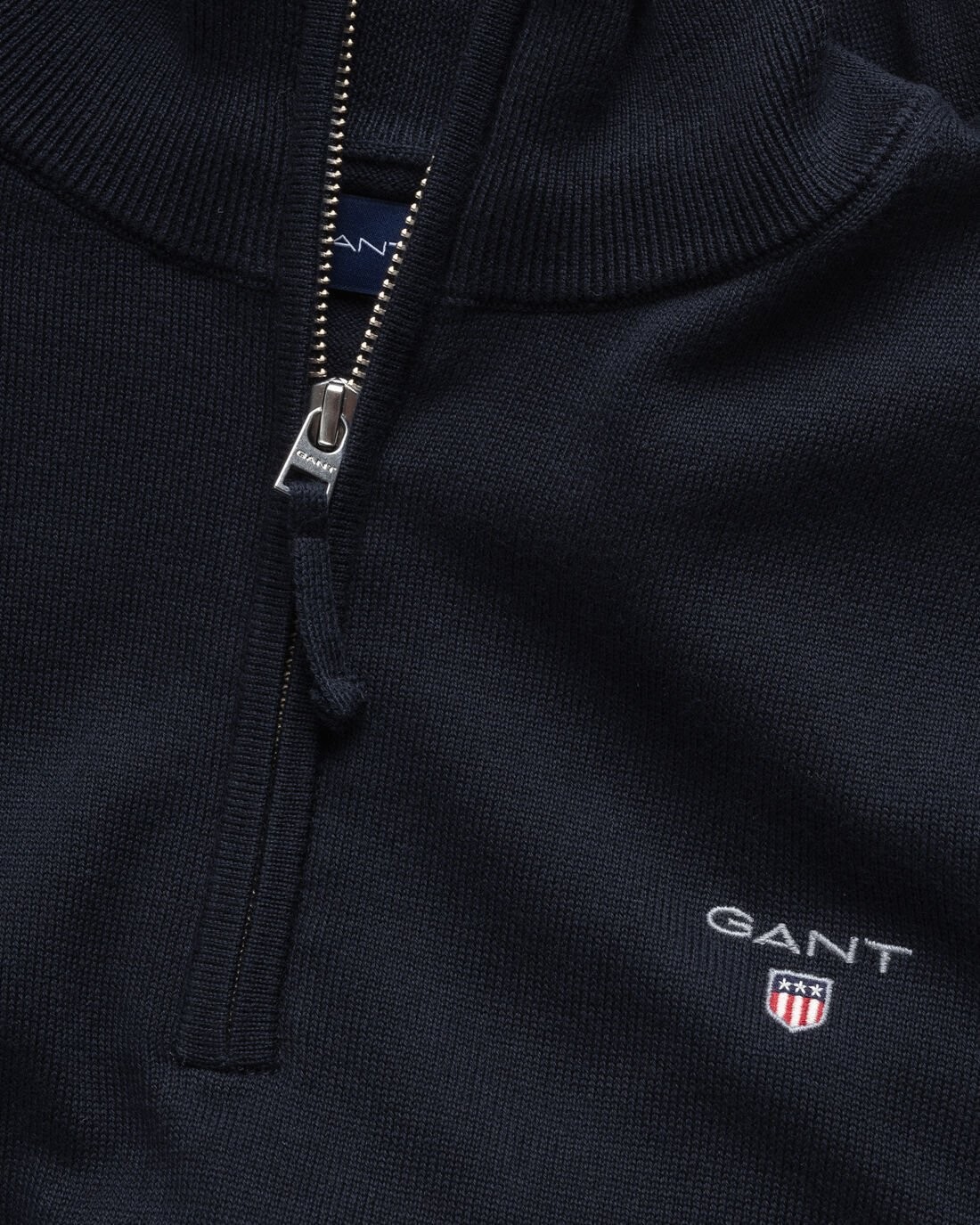 GANT HALF ZIP SWEATER NAVY S