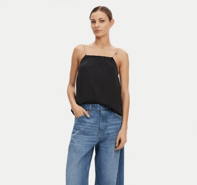 Hugo Red Cebenai Black Blouse 1026372001