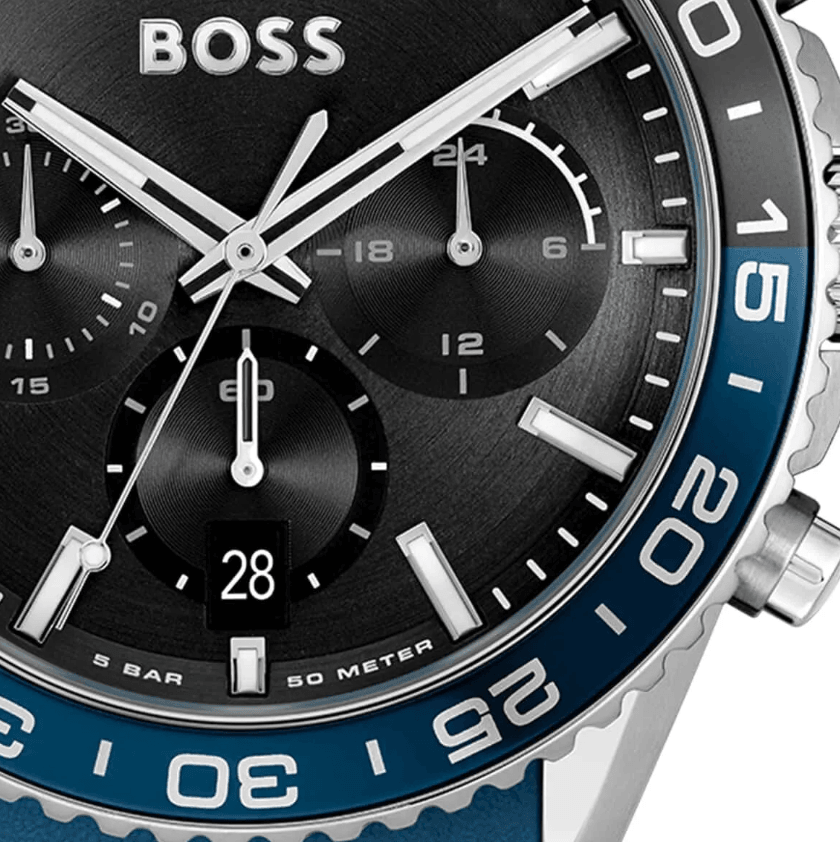 Runner Blue Navy Silicone Men's Watch HB1514245