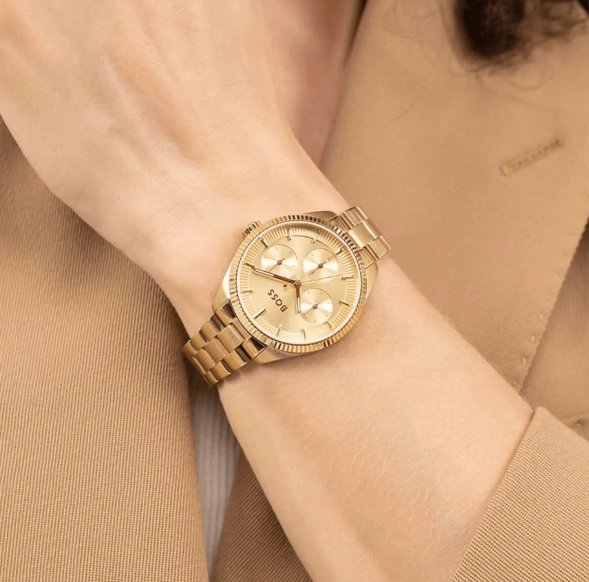 Sage Sport Horloge Gold Stainless Steel Women's Watch HB1502803