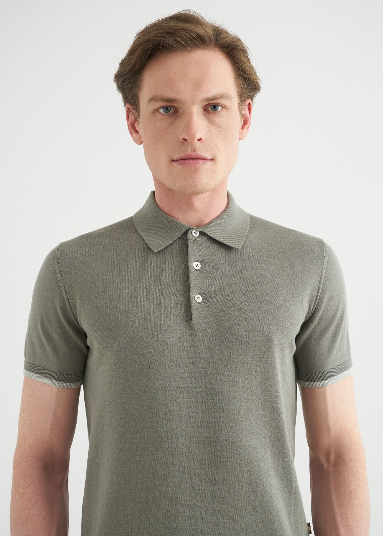 Castle Polo Neck Khaki