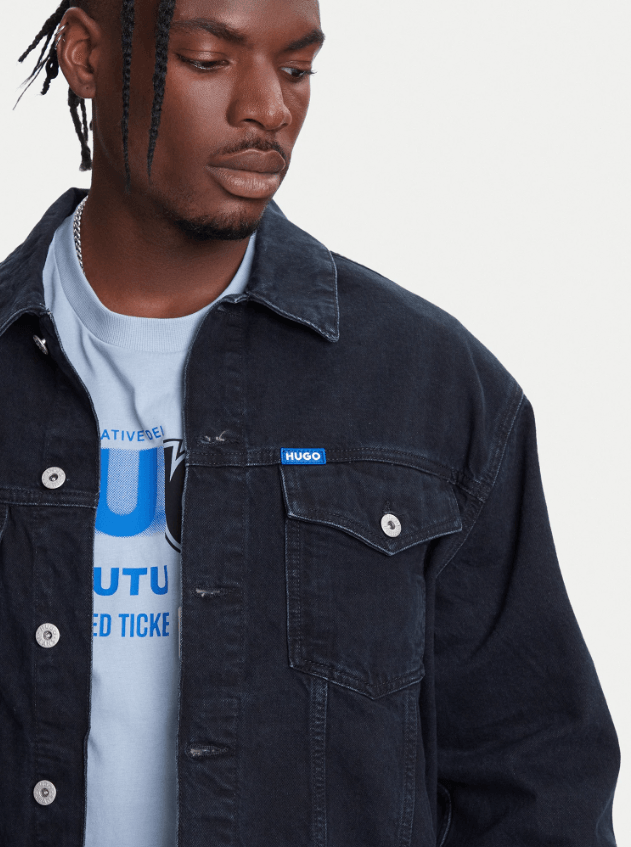 Hugo Blue Dex Regular Fit Jean Jacket 10272197