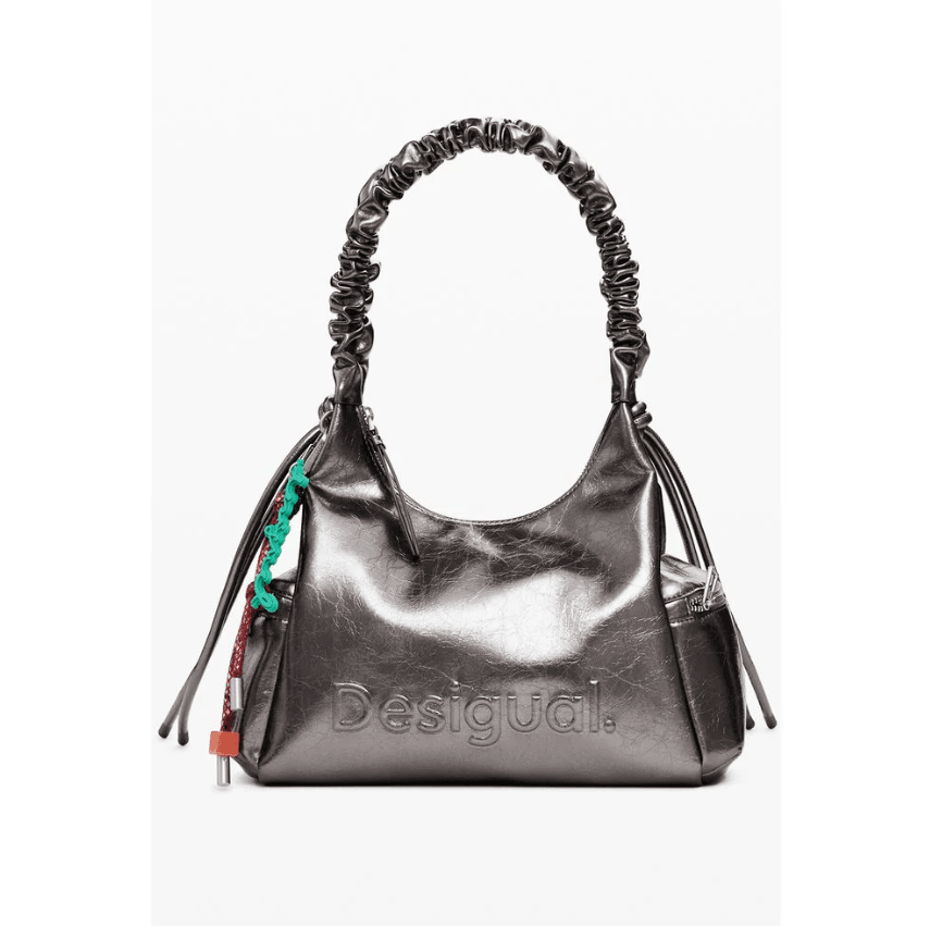 Half Logo Montville Dark Silver Shoulder Bag