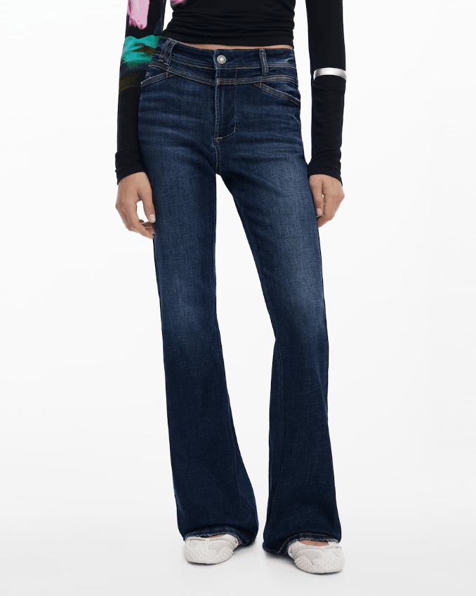 Denim Flairy Trouser