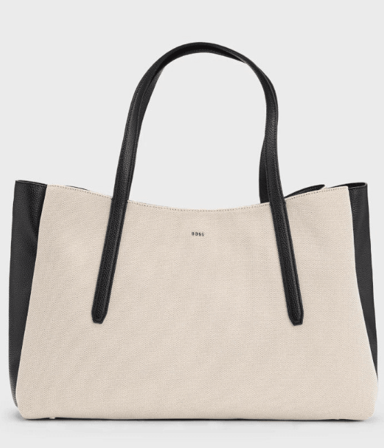 Boss Black Anett Natural White Tote Bag 1027159701 