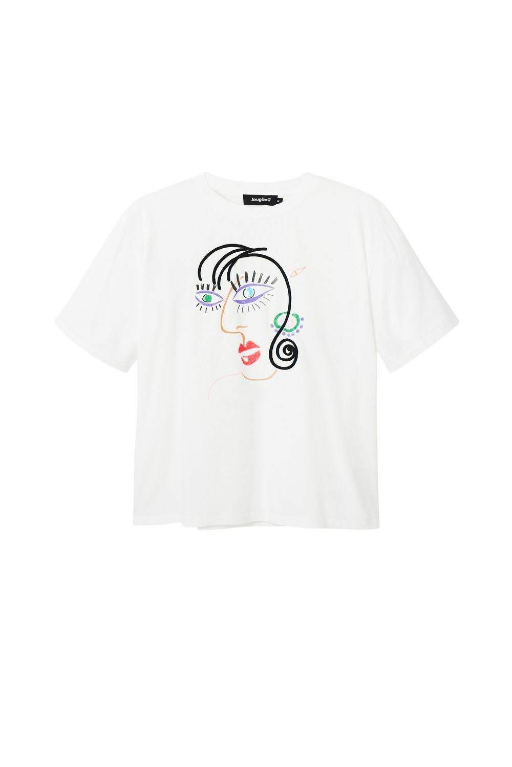 DESIGUAL TS FACE WHITE S