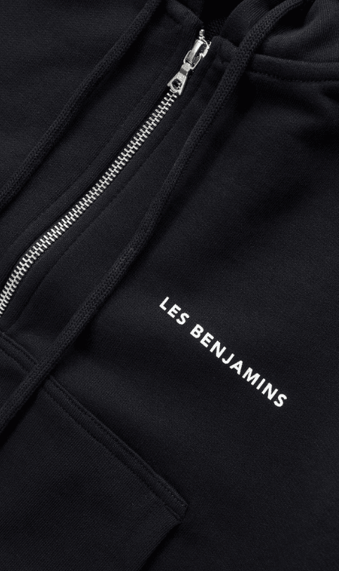 Black Zip Hoodie 307