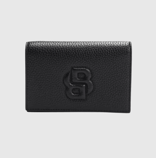 Boss Black Anett Grained Leather Small Double B Logo
