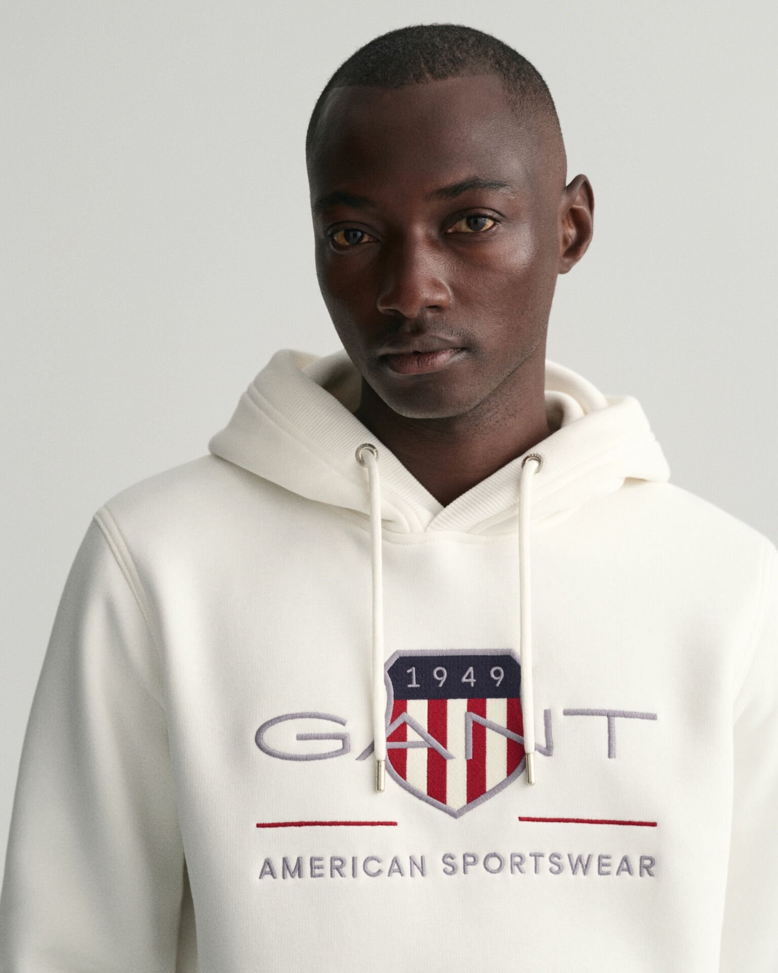 GANT SHIELD HOODIE WHT S