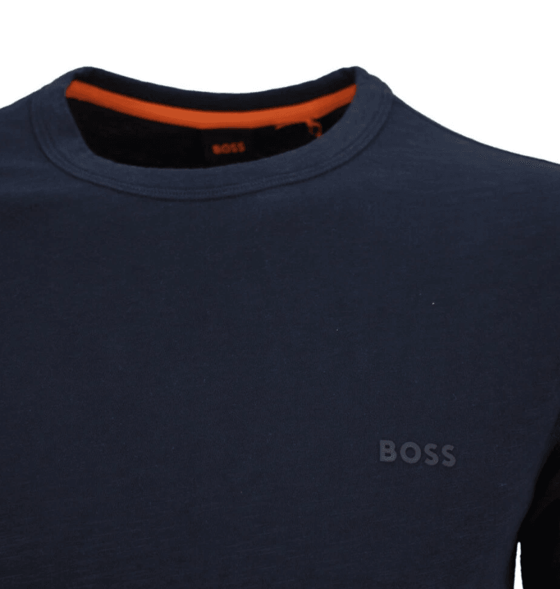 Boss Orange Tegood Slub Cotton Logo Detail T-Shirt 10240843