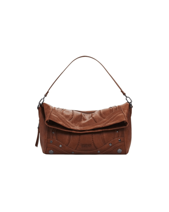 Embro Patch Loverty Camel Shoulder Bag 