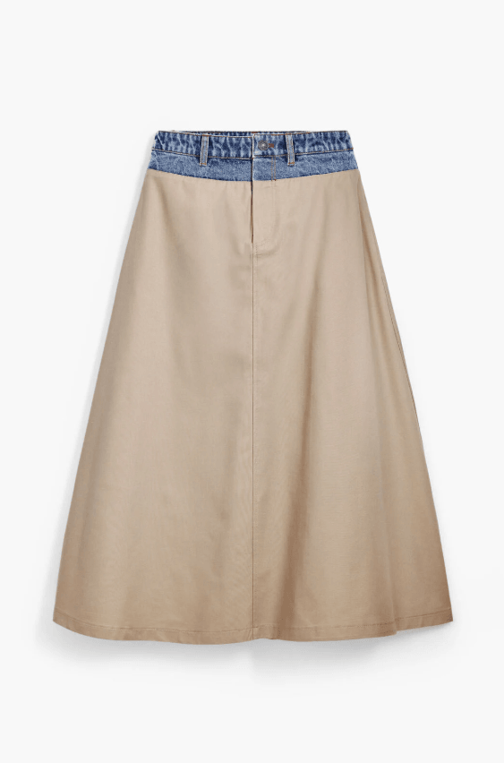 Fal Barcelo Denim Brown Skirt