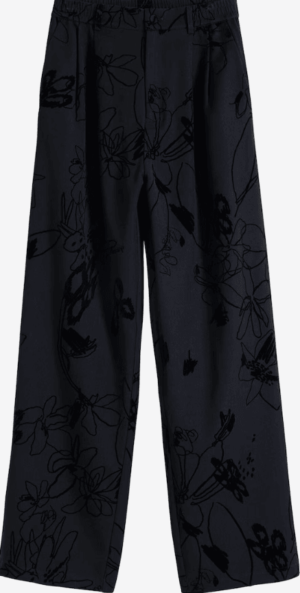 Flock Black Trouser