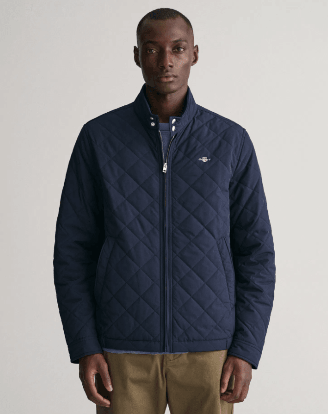 Quilted Windcheater Navy Jacket 7006340