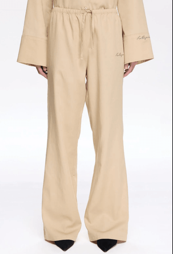Beige Linen Pants