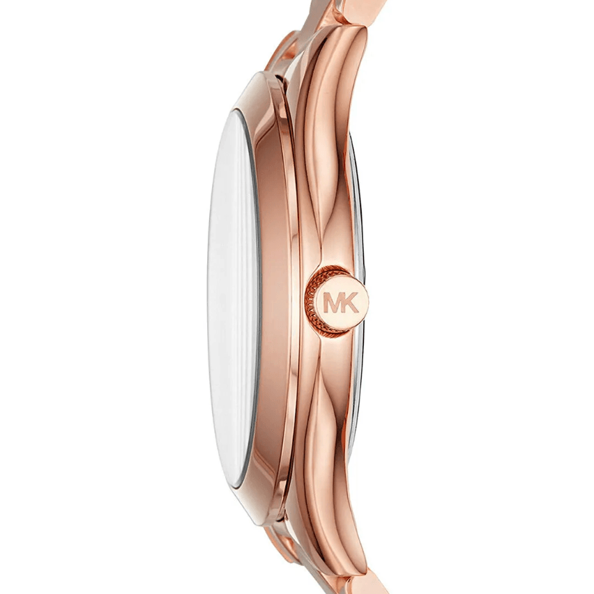 Slim Runway Pink Rose Stainless Steel Women's Watch MK3513