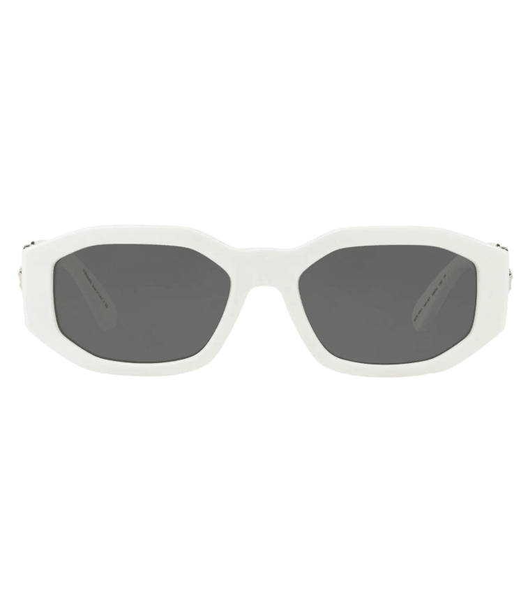 White Geometric Sunglasses 0VE4361401/8753