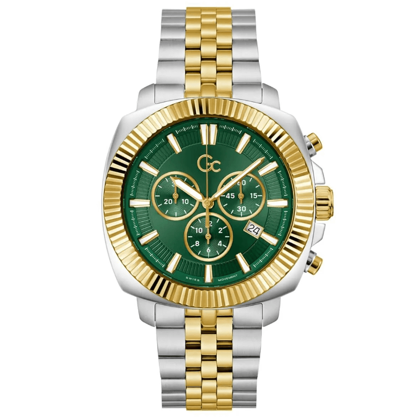 Gold Metallic Grey Steel Men's Watch GCZ46002G9MF