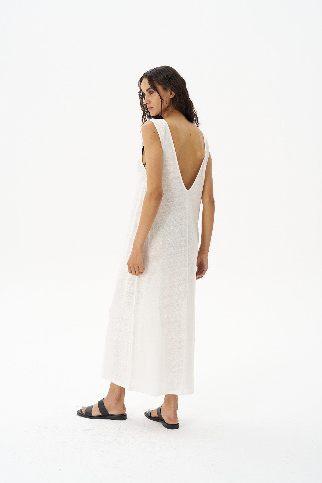 Linen U Dress