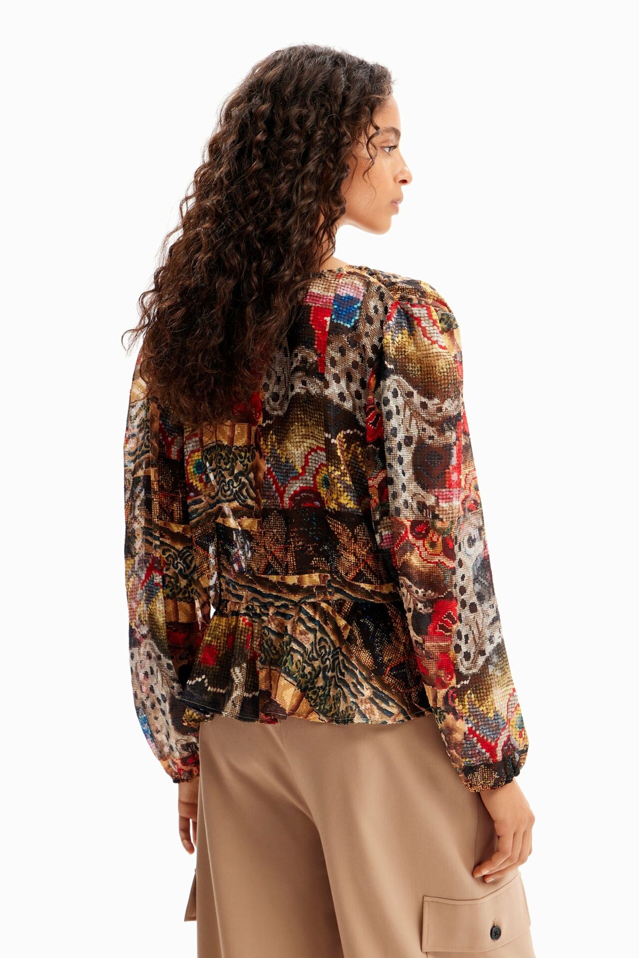 DESIGUAL BLUS TAPESTRY LA MARON ETNIC S