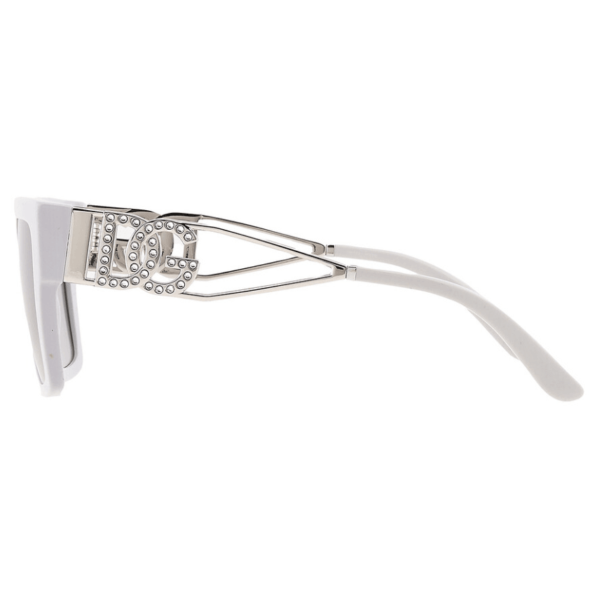 Light Grey Square Metal Sunglasses