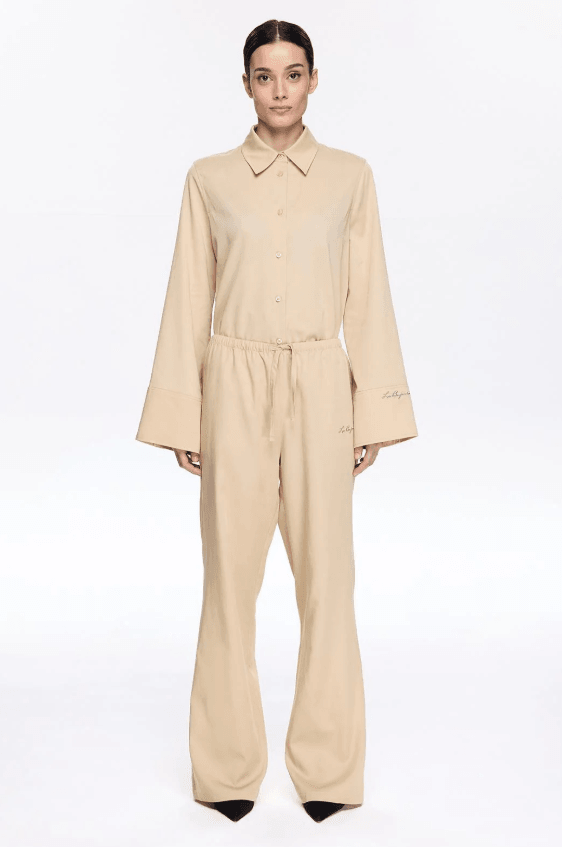 Beige Linen Pants