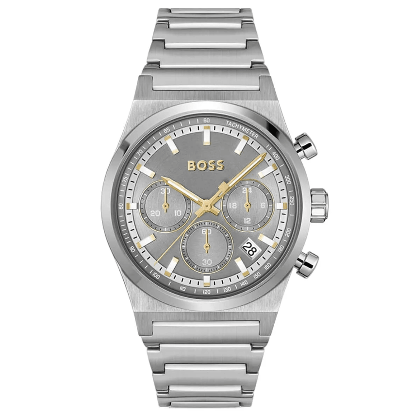 Candor Chronograph Light Grey Stainless Steel Men's Watch HB1514221
