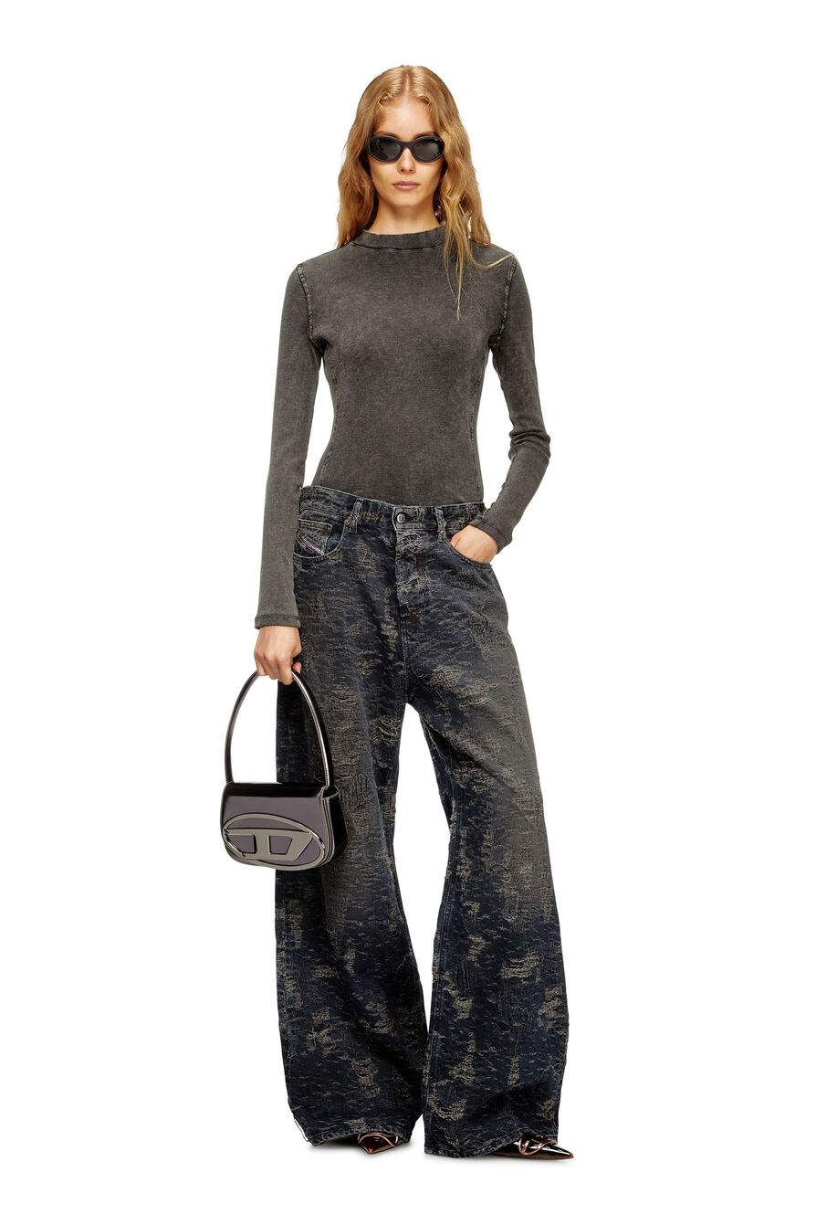 1DR Mirrored Grey Shoulder Bag 