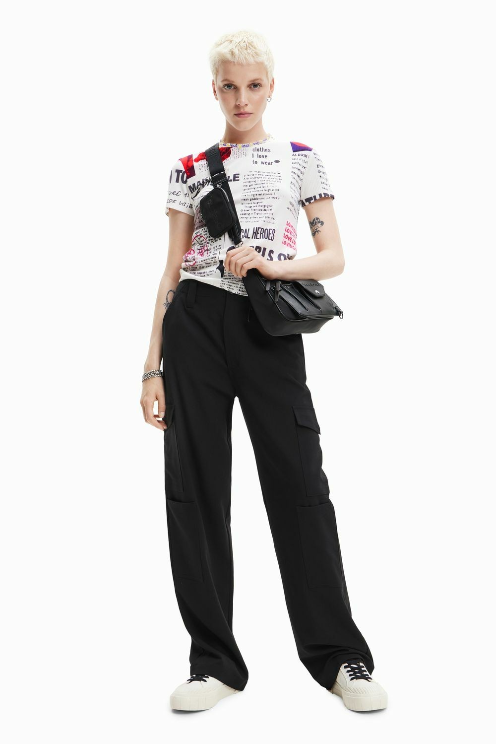 DESIGUAL PANT SENA-LACROIX BLACK S