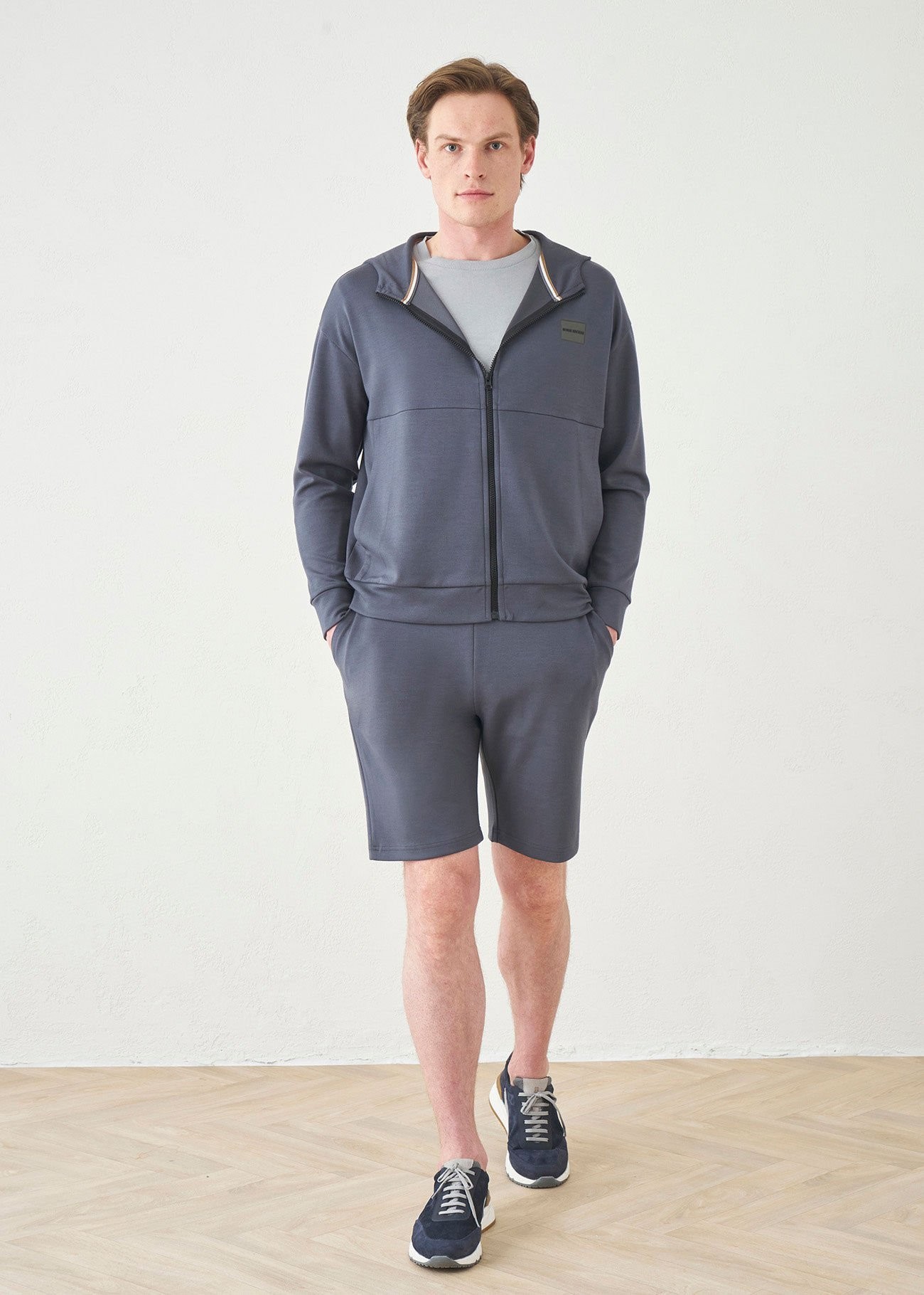 BORIS BECKER ABEL HOODIE ANTHRACITE S