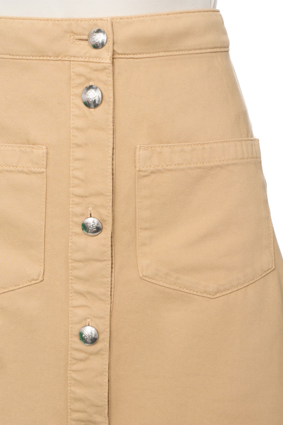 Hugo Red Rikusa Flat Beige Skirt 1027061801