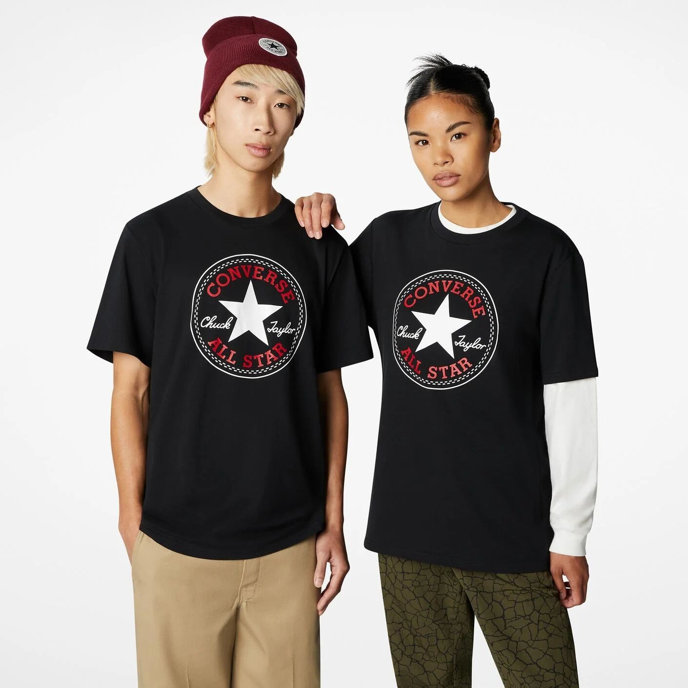 CONVERSE GTO ALLSTAR PATCH TSHIRT BLK S