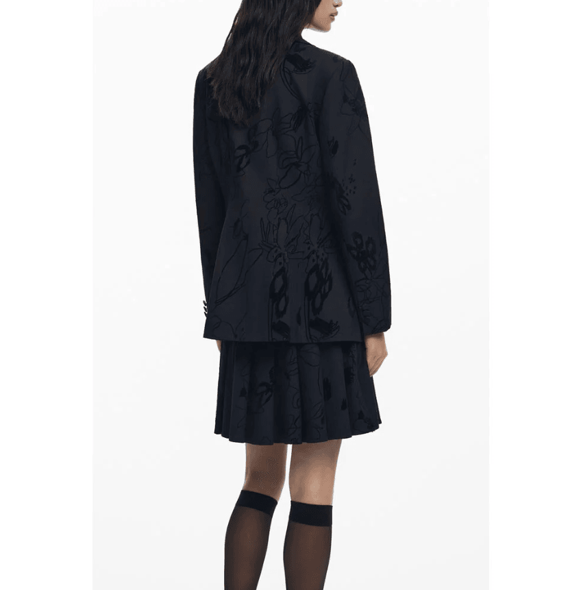 Flockarty Black Blazer Coat 